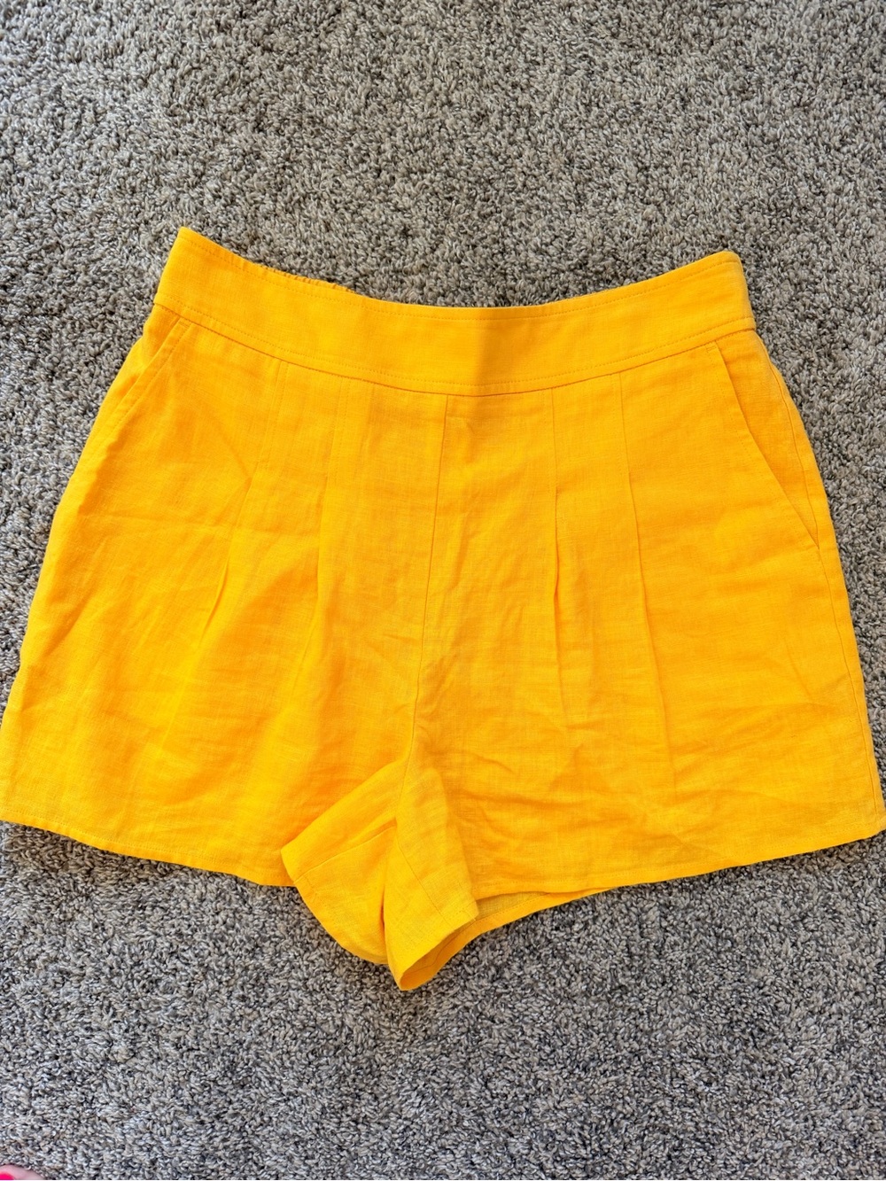 Express Bright Yellow High-Waist Shorts